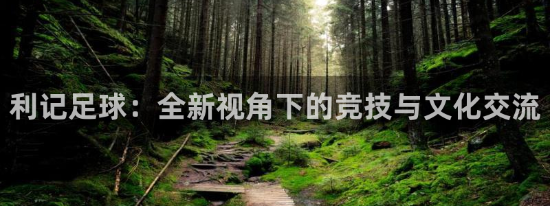 okooo澳客平台在线注册：利记足球：全新视角下的竞技与文化交流