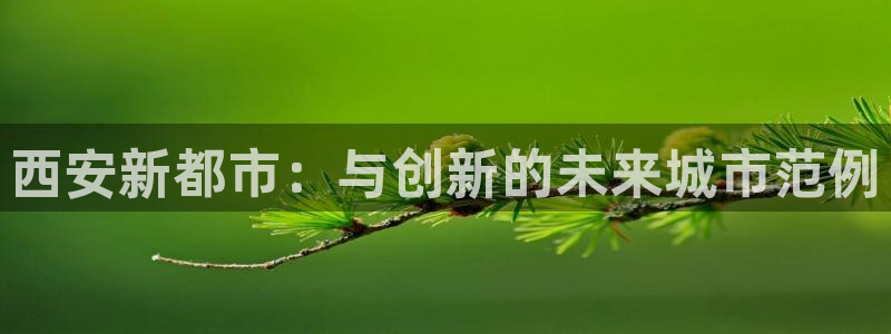 okooo澳客凯捷开号链接：西安新都市：与创新的未来城市范例