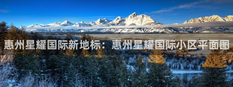 okooo澳客体育凯捷平台注册：惠州星耀国际新地标：惠州星耀国际小区平面图