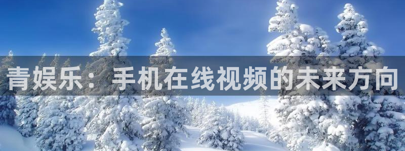okooo澳客体育：青娱乐：手机在线视频的未来方向