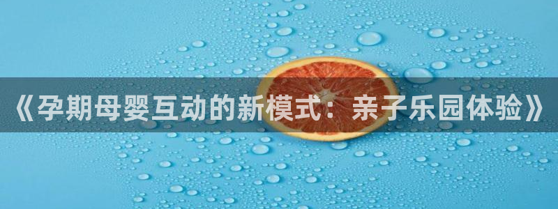okooo澳客平台总代理：《孕期母婴互动的新模式：亲子乐园体验》